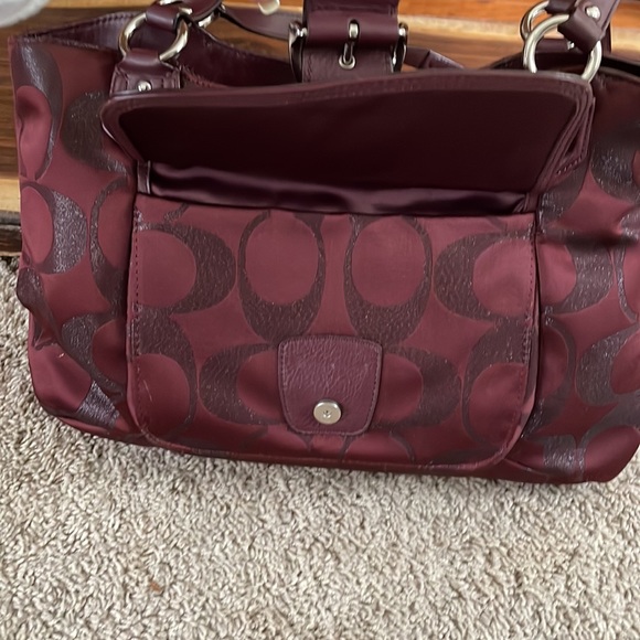 Coach Bags Authentic Coach Purse Color Bordeaux As Shown On Tag